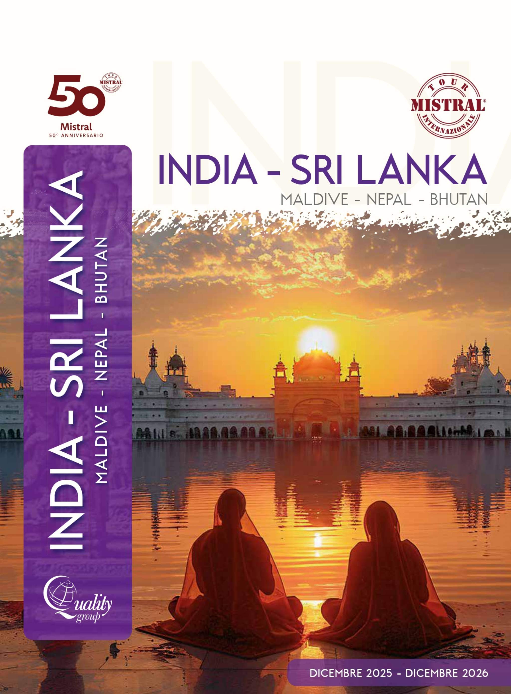 India, Sri Lanka, Maldive, Nepal e Bhutan